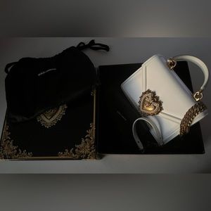 DOLCE&GABBANA top handle mini devotion bag